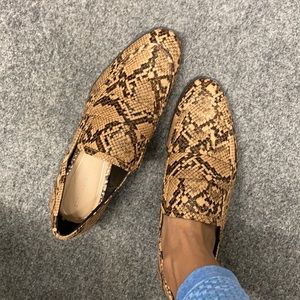 Snake print Zara Loafers